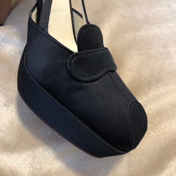 PRADA Satin Slingback Pumps (1” Platform) 38/US 8 - Picture 5 of 9
